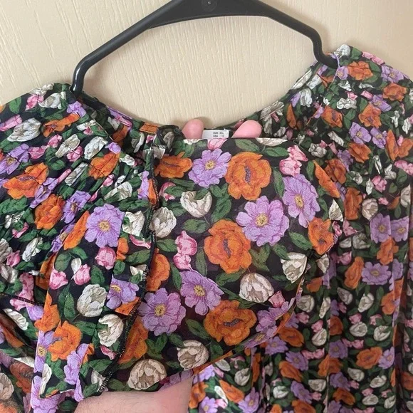 Ming Floral Blouse XXL - Picture 3 of 7